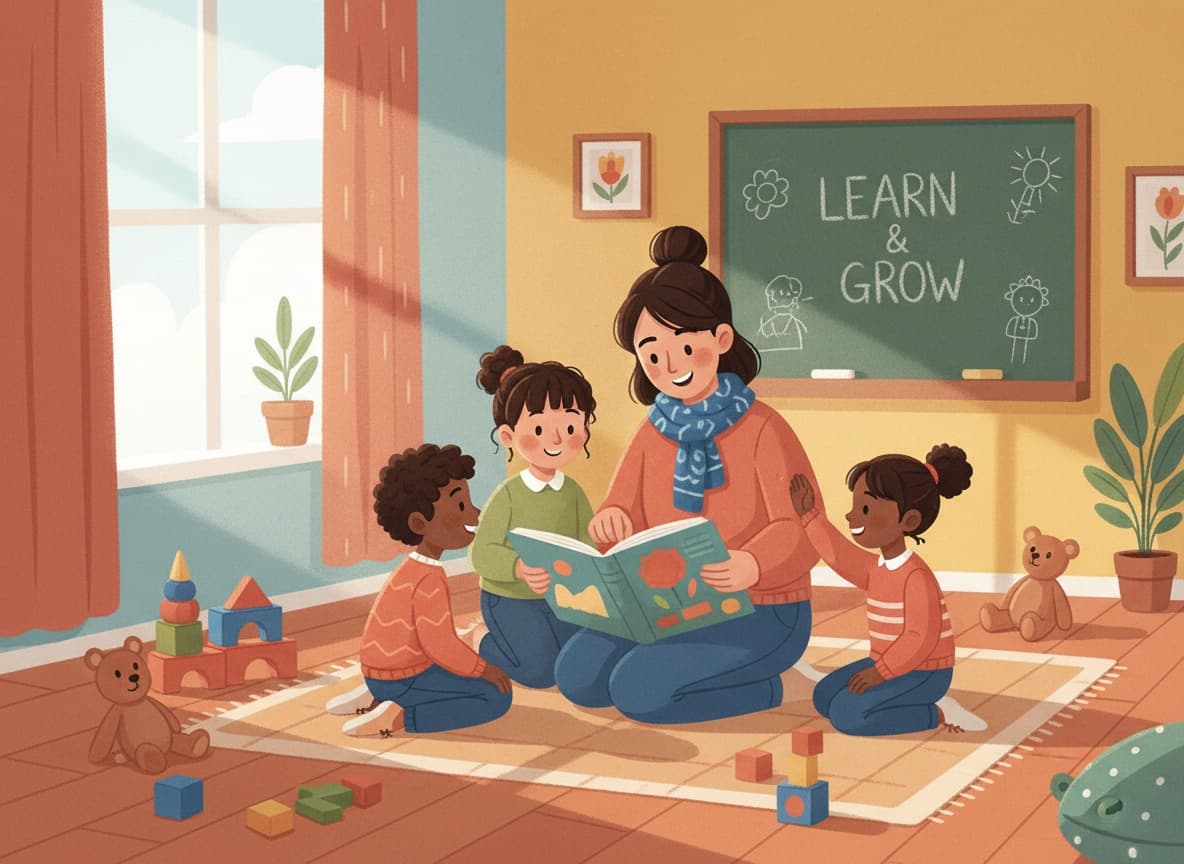 Educators in a childcare training session